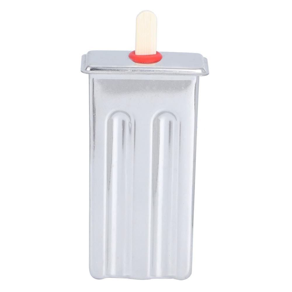 2pcs set Flat Head Stainless Steel Ice Cream Mold Stainless Steel Ice Cream Mould DIY Ice Maker Flat Head