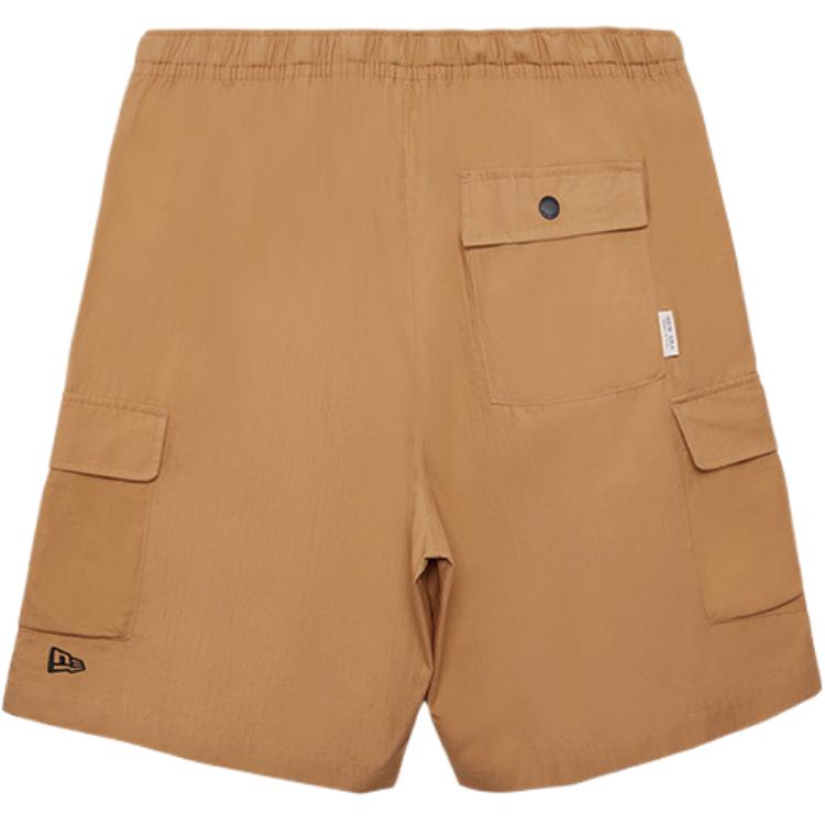 New Era Summer Picnic Woven Loose Solid Color Belt Design Five-Point Cargo Shorts Unisex shorts Khaki 14341251