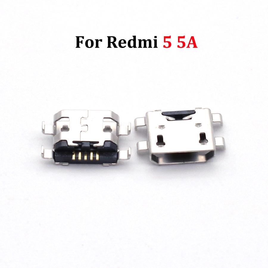 5pcs USB Charging Port Dock Plug Connector Socket Repair Parts For Xiaomi Redmi 5 6 7 8 9 10 Pro 5A 7A 9A 9T 10A 10C 4G 5G