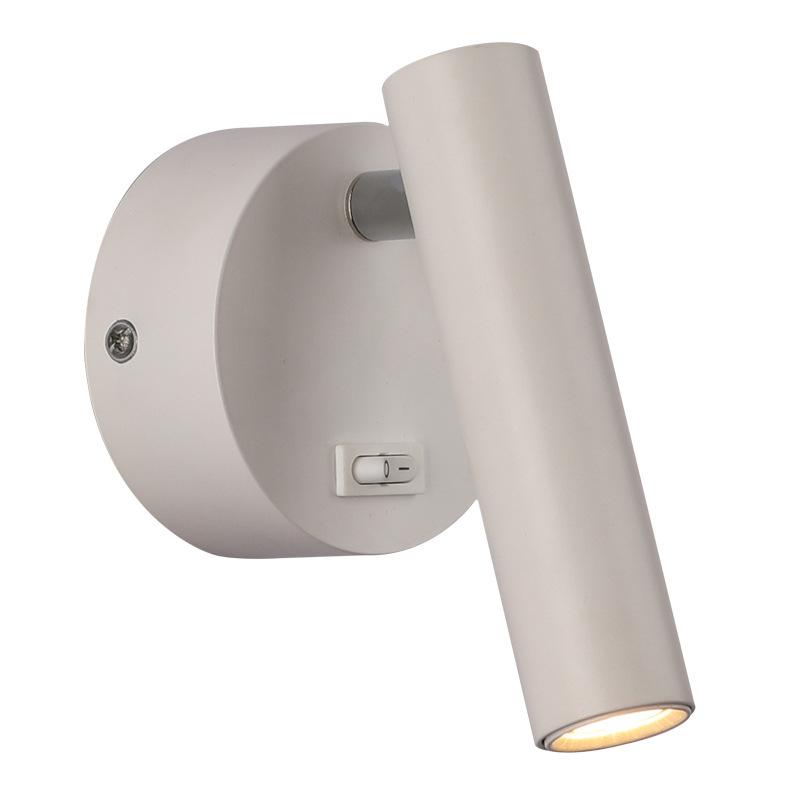 3W Nordic LED Reading Wall Lamp With Switch Foldable And Rotatable Hotel Sconce Bedside Bedroom Wall Mounted Spotlight 110V/220V