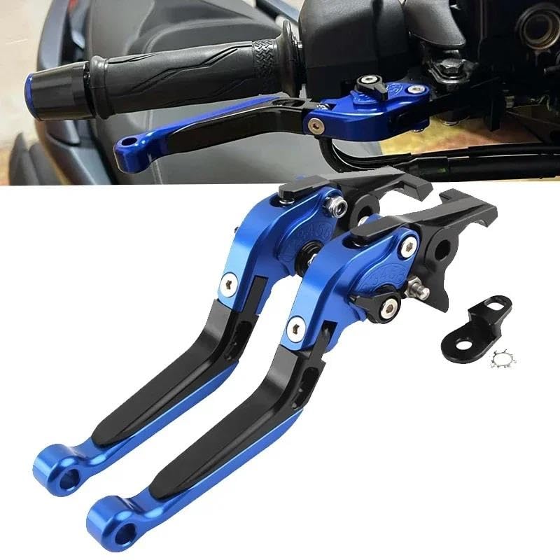 Yamaha NMAX155 NMAX 125 N-MAX125 155 Scooter Folding Telescopic Left & Right Brake Lever with Parking Function (Titanium)