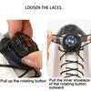 Rotating Buckle No Tie Shoelaces Quick Installation for Adults Kids Trainer Sports Shoe Water Resistant ABS Shoe Laces