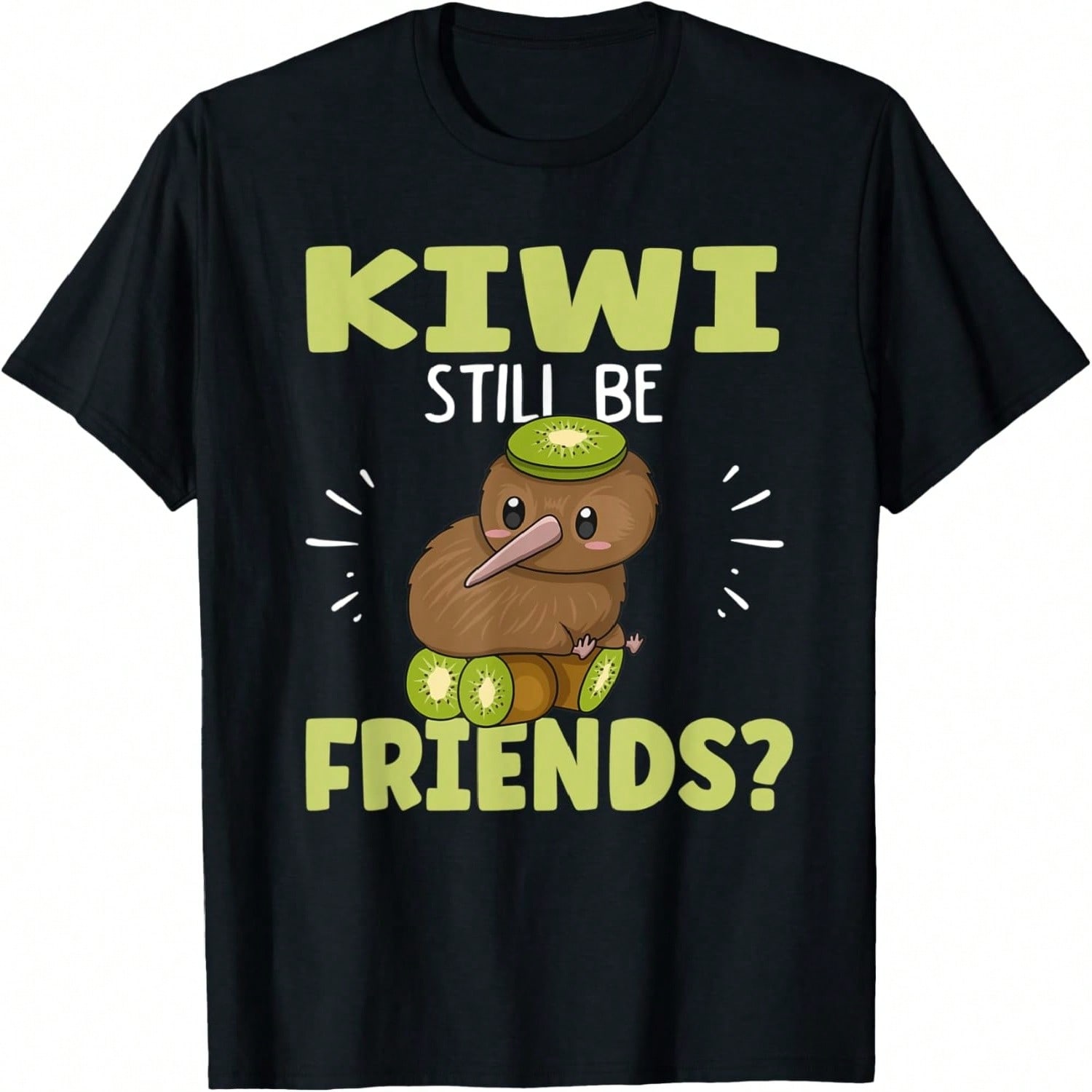 Kiwi Bird And Fruit Joke New Zealand Kiwi T-Shirt S разноцветный
