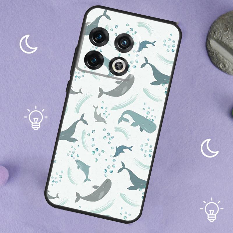 Baby Whale Case For OnePlus 13T 10T 8T 10R 12R 13R 15 13 12 11 10 9 Nord 5 CE 2 3 4 Lite N20 N30 Cover