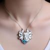 Silver Tone Chain Nine-Tailed Fox Necklace Guardian Charm Pendant  Spiritual Jewelry