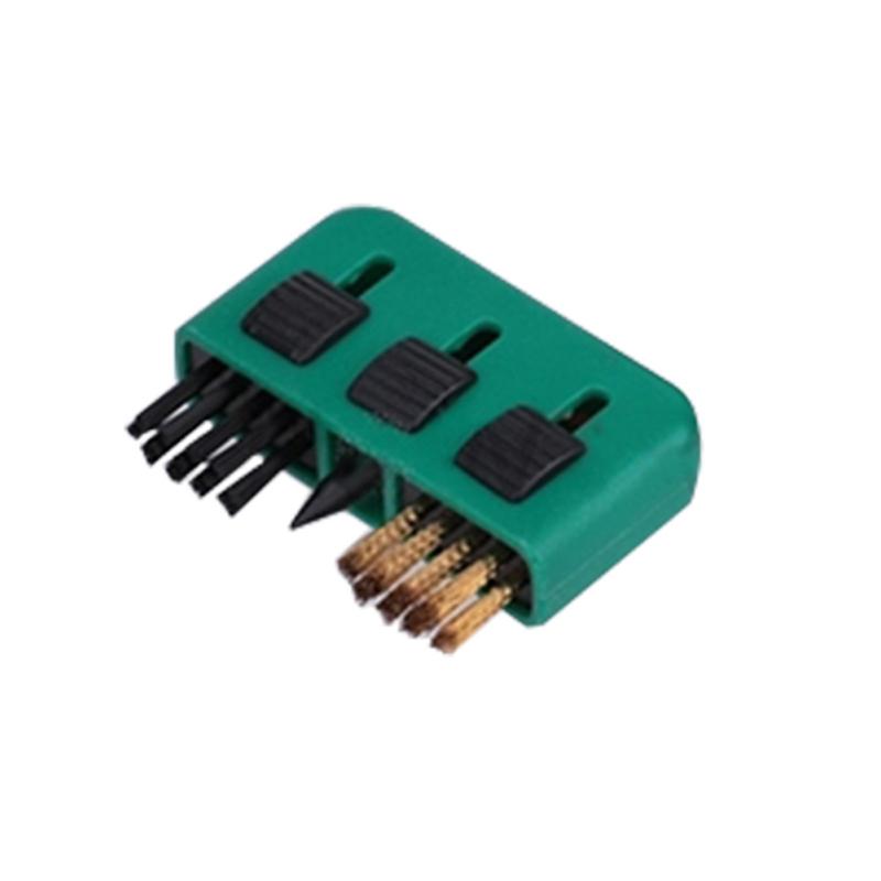 

3 In 1 Golf Club Brush Retractable Dust Groove Cleaner Portable Golf Club Cleaning Brush зелений