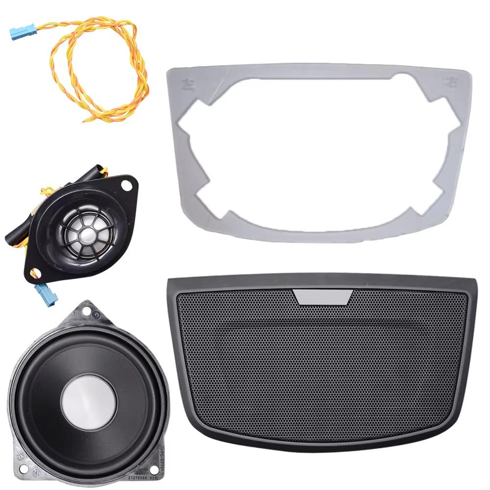 For BMW Center Console Speaker Cover Kit For BMW F30 F31 F32 F34 3GT 3 4 Series Dashboard Loudspeaker Midrange Speakers Tweeter