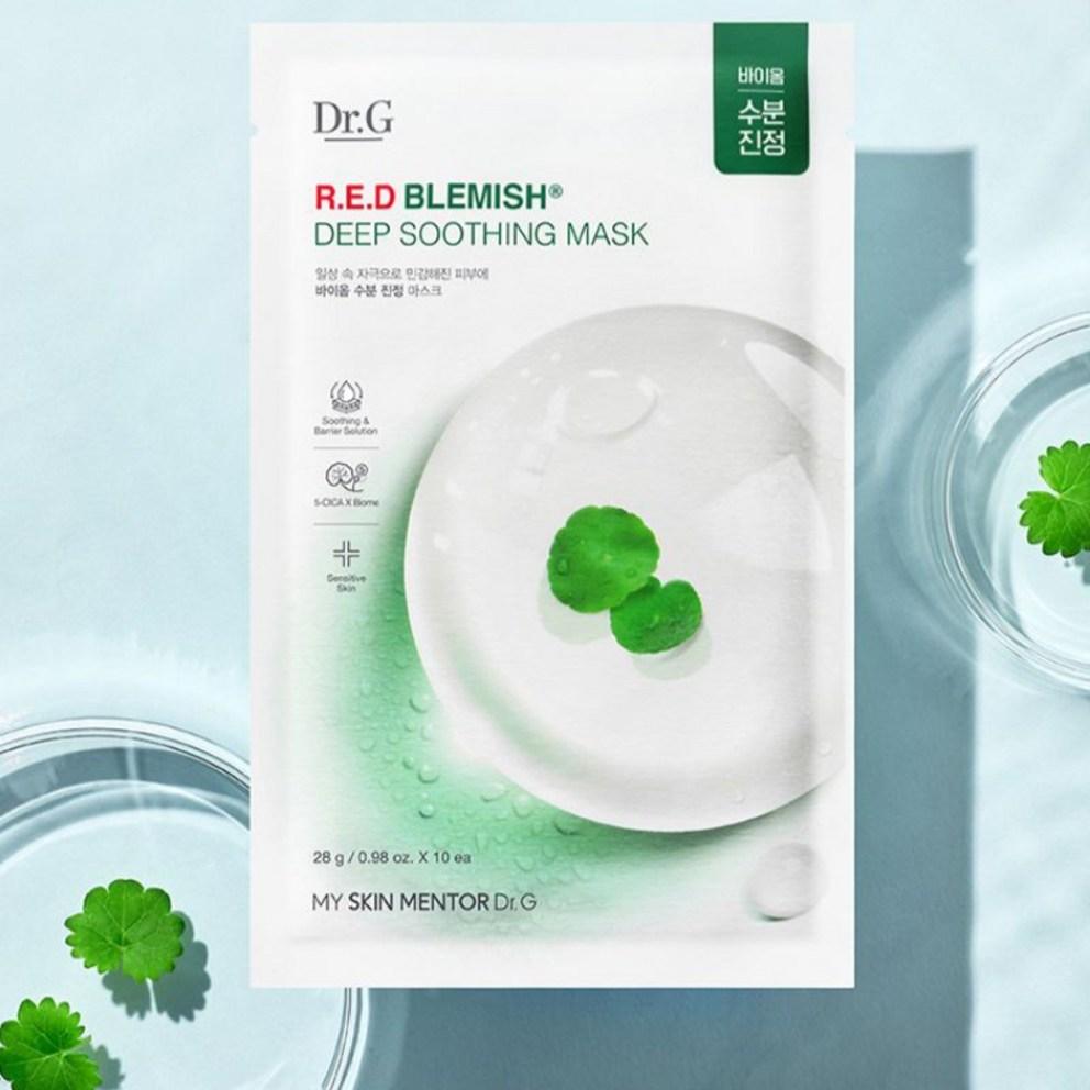 Dr.G Red Blemish Tief beruhigende Maske 280g, 10 Blatt