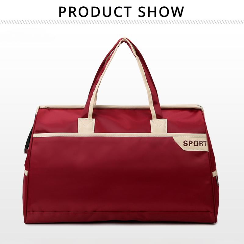 2025 Neue Einfache Mode Tourentasche Freizeit Kurzstrecken Reisegepäcktasche Oxford Wasserdicht Große Kapazität Sport Fitness Tasche Unisex Yoga Tasche