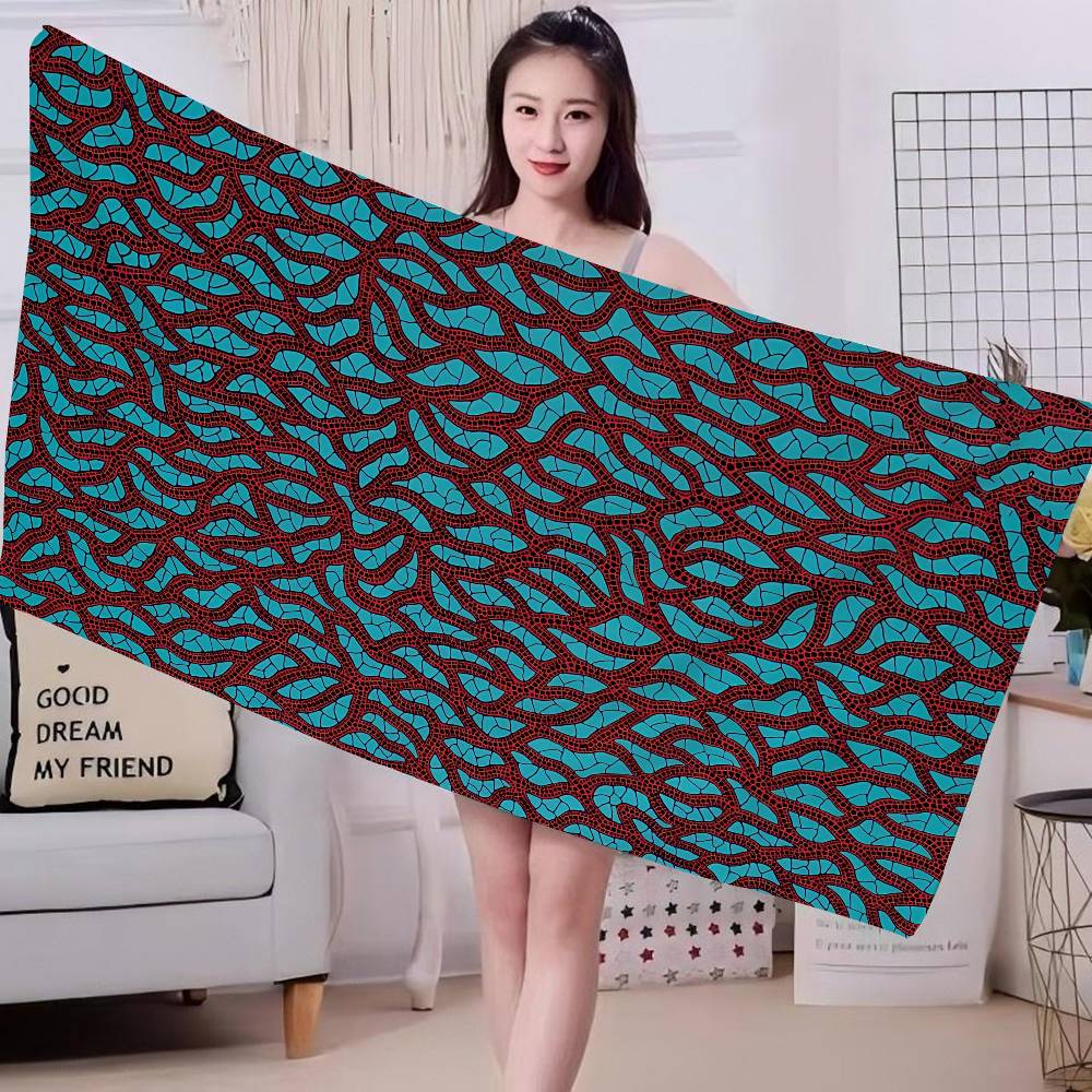 Popular Art Y-Yayoi KusamaS Beach Towel Colorful Bath for Girl Microfiber Quick Dry Custom Sand Free Beach Yoga Spa Gym Pool