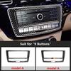 Carbon Fiber Klimaanlage CD Rahmen Dekoration Abdeckung Trim Für Mercedes Benz ML 2012-16 GL 2013-16 GLE 2015-18 GLS