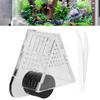 Transparent Aquarium Fish Tank Cone Feeder Acrylic Feeding Container Magnetic Suction
