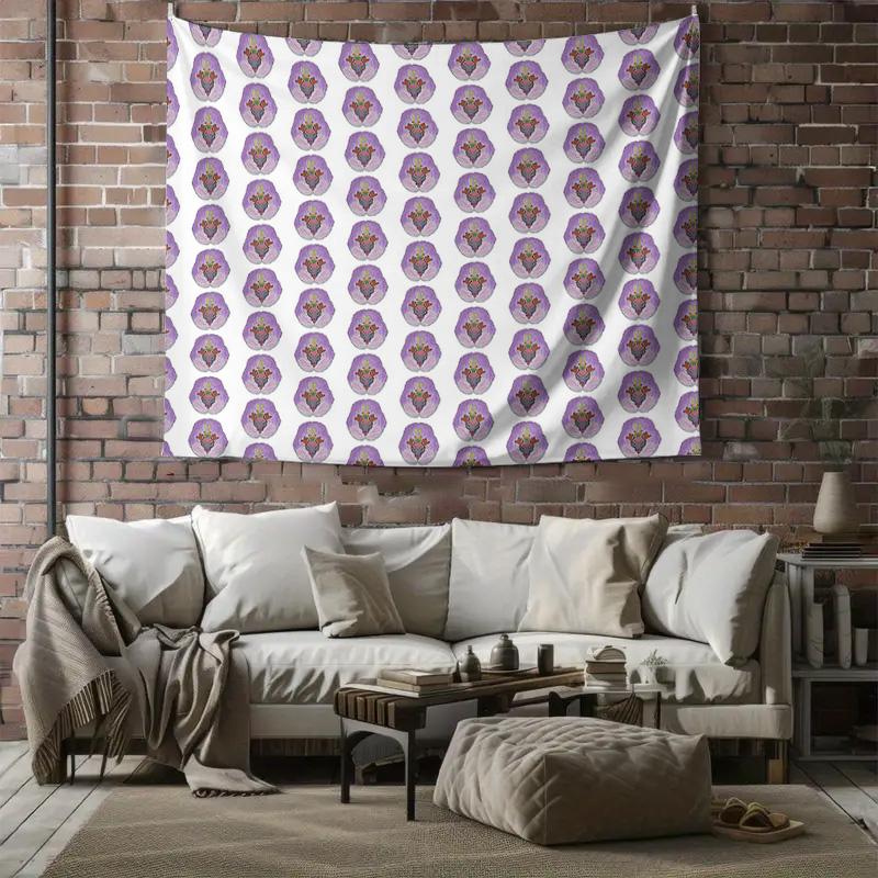 Boho Wall Tapestry Vintage Flower Tapestry Aesthetic Room Decor Nature Tapestry Dorm Room Decor Wall Hanging Large Size Home Dec