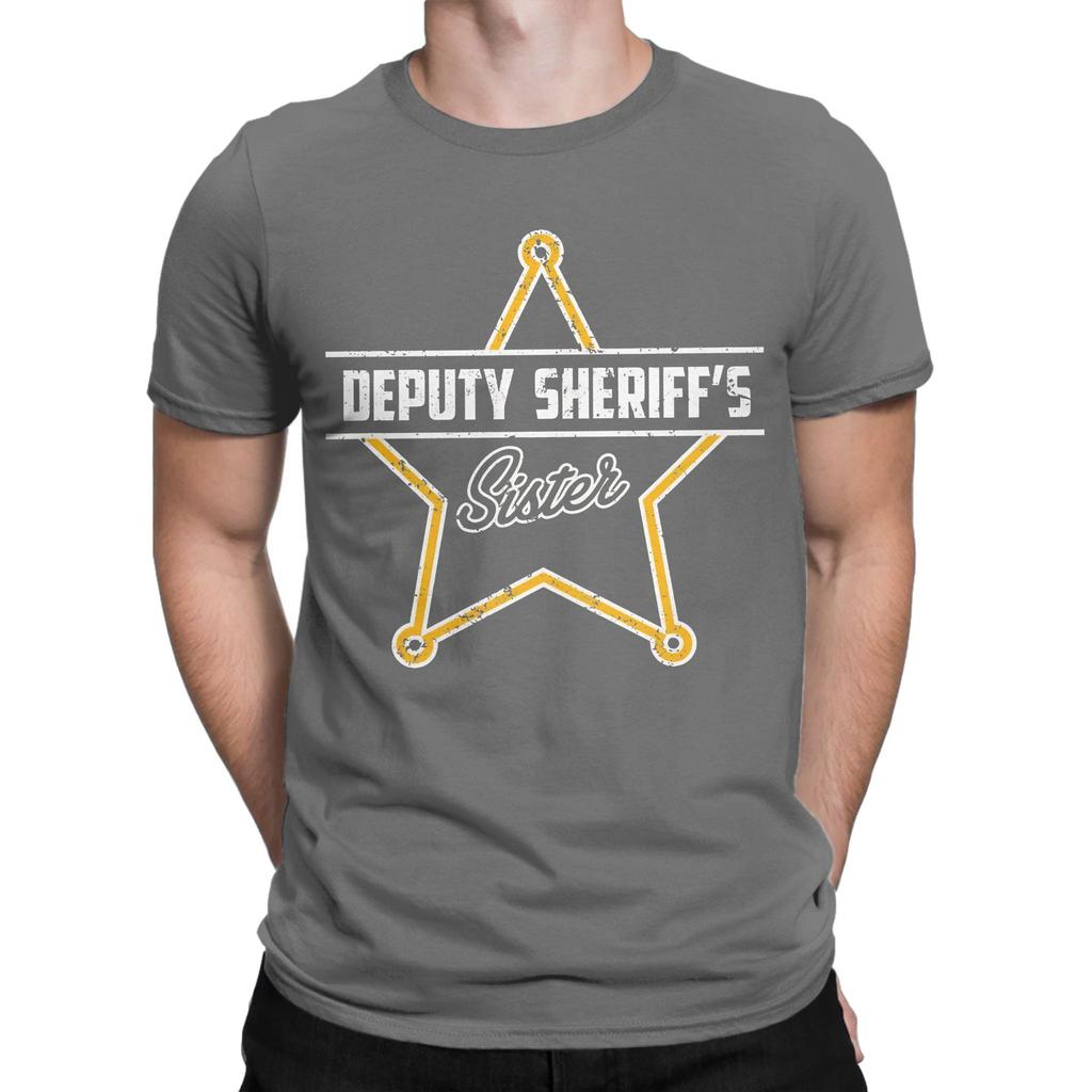 Deputy Sheriffs Sister Funny Graphic 100 Cotton Tshirt Deputy Sheriff Office Decor Tops Tees For Unisex