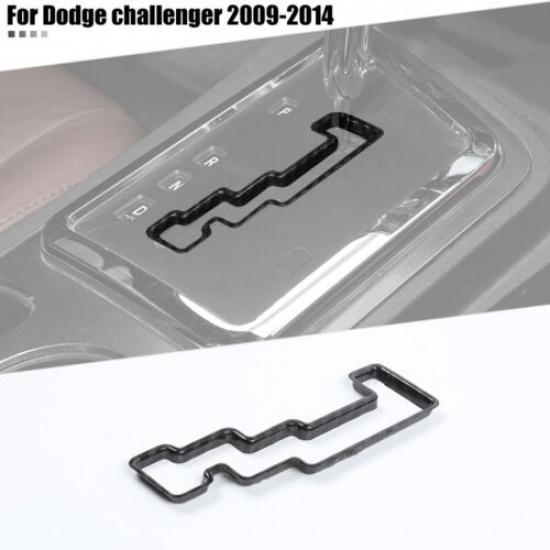 Interior Gear Shift Knob Cover Trim for Dodge Challenger 2009-2014 Carbon Fiber