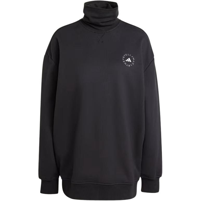 adidas by Stella McCartney Women s Black Turtleneck Sweatshirt IW9859 S
