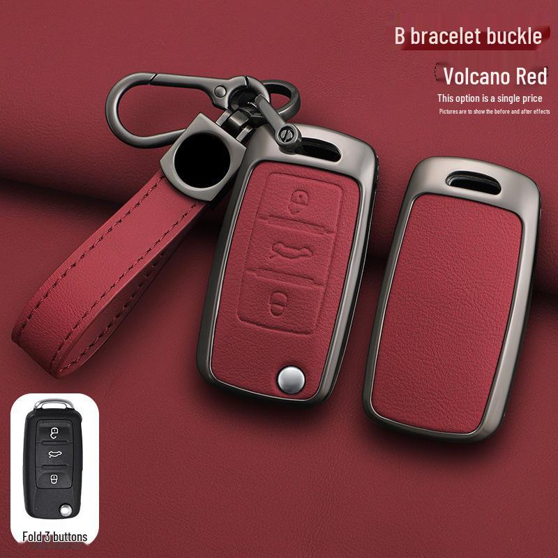 Compatible Car Key Cases & Buckles for Volkswagen: Lavida, T-Roc, Lamando, Tayron, Sagitar, Tiguan, Polo, Tharu