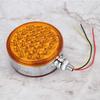 Aramox LED Marker Light, 48LED Double Face Single Stud Mount Side Marker Reflective Sealed Light for Trailer Truck