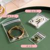 Self-Sealing Transparent PVC Jewelry Storage Bag for Earrings and Bracelets