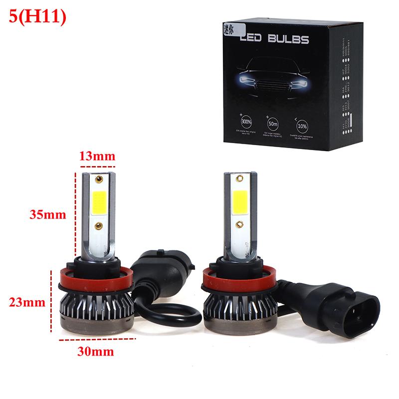 

1 пара H1 H3 H4 H7 H11 Мини-комплект для переоборудования светодиодных фар 16000Lm 6000K as the picture