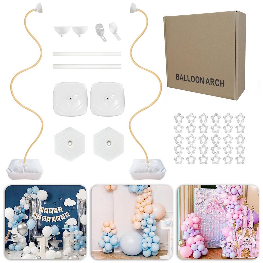 DIY Bendable Archway Balloon Column Stand with Water-Fillable Base