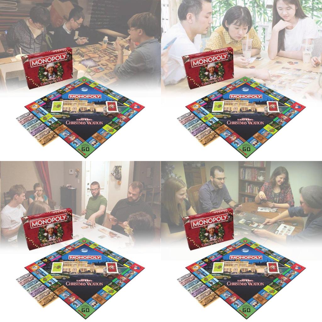 Monopoly National Lampoons Christmas Vacation Festive Plastic Game For Holiday Fun