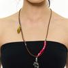 KIMZISU Stone Combi Necklace - Dragon _ BROWN