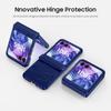 For Motorola Razr Ultra 2024/Razr Pro 2025/Razr Pro 2026 With Hinge Protection, Built-in Screen Protector Shockproof All-Inclusive Phone Cover-Blue