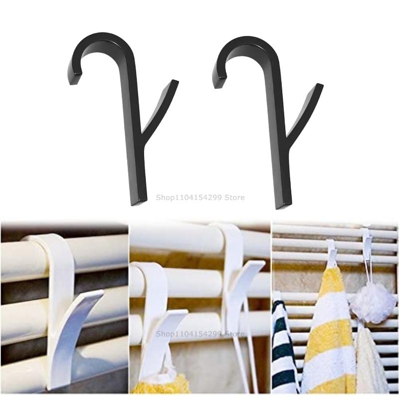 Hanger Clips Storage Bathroom Shower Towel Holder Hanger Heated Radiator Hooks Clips Storage Racks Clothes Scarf Hanger Hooks