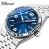 Original CHENXI Watch Fashion Elegant Silver Steel Strip Calendar Quartz Wristwatch Luminous Waterproof Men's Watches