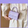 Stylish Minimalist Mini Bag Ultra-light Pu Material Chain Elements Trendy