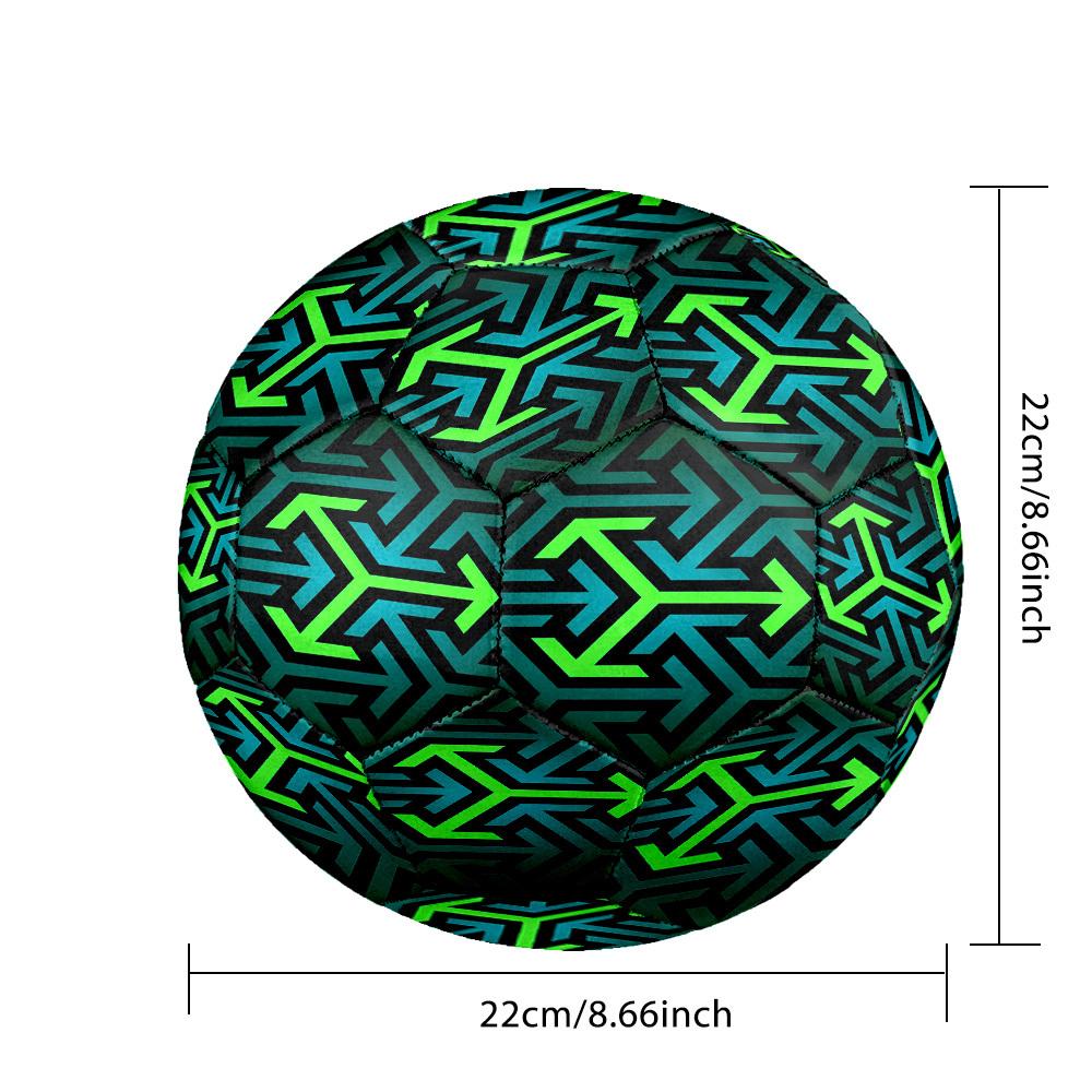 1pc Labyrinth Navigation Theme Soccer Ball Football, Size 5, Lightweight PVC, Outdoor Training Soccer Ball,Gift j60458