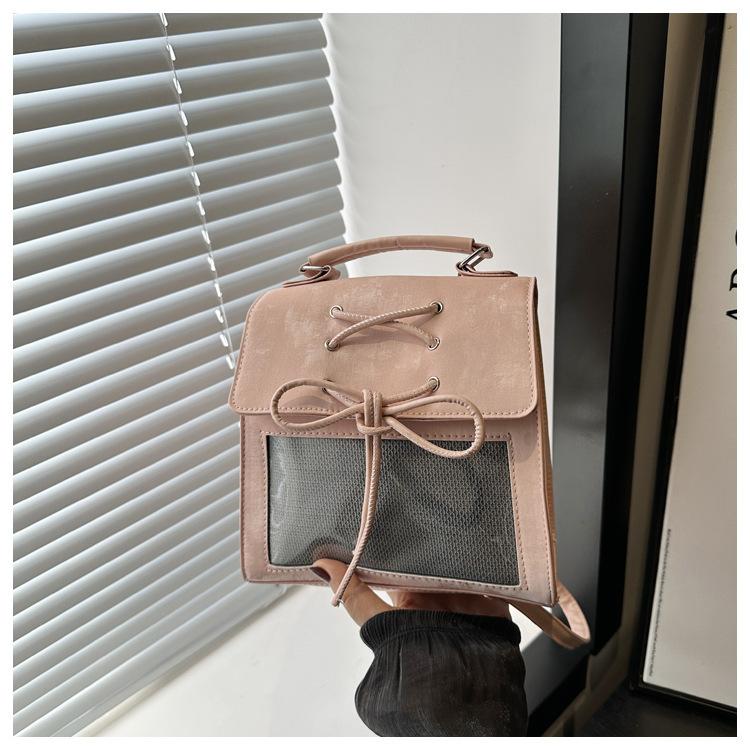 

Женская сумка оригинальная новая трендовая универсальная сумка-багет из японского проса, простая нишевая текстура, портативный рюкзак розовый