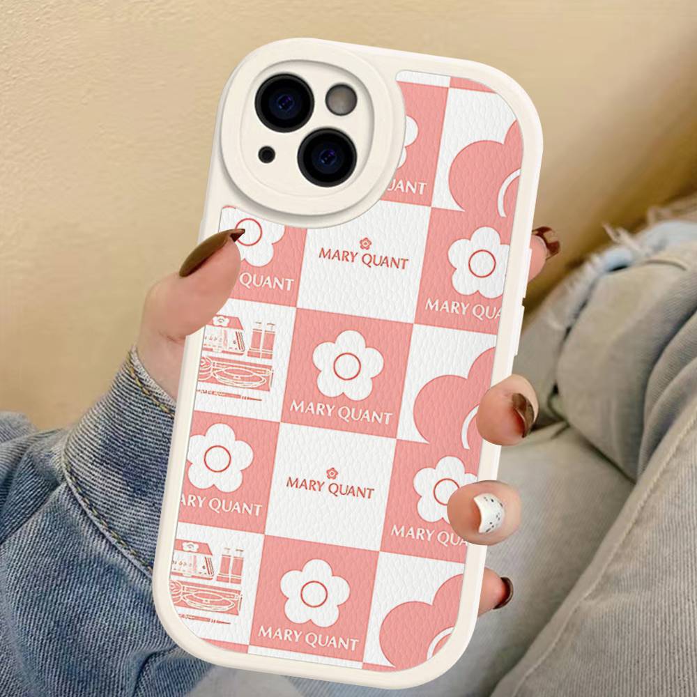 

Модный Поп Кожаный Чехол Для Телефона Mary Quant Для IPhone 16 16e 15 14 13 12 11 Pro Max Plus Mini iPhone 14 pro