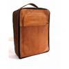 Personalized Leather Shoe Bag for Men, Handmade Leather Boot Bag, Custom Golf Shoe Bag, Crafted Leather Shoe Bag, Leather Shoe Travel Bag