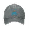 Casquette de baseball en coton lavé avec logo de tracteur agricole Coupe classique Unisexe Chapeau réglable Style extérieur Toile durable