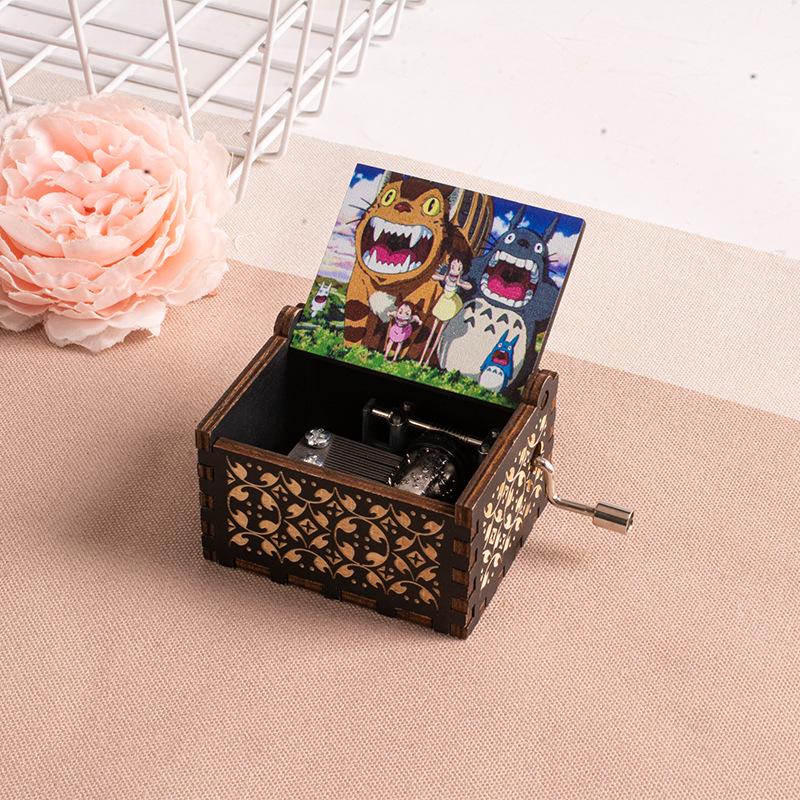 Dřevěná hudební skříňka Totoro Miyazaki – Valentýnský/Narozeninový dárek pro ni