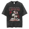 Jujutsu Kaisen Zen'in Maki & Mai Battle Scene Vintage Washed Anime T-Shirt, Unisex Dark Fantasy Anime Fan Streetwear Tee, 100% Cotton