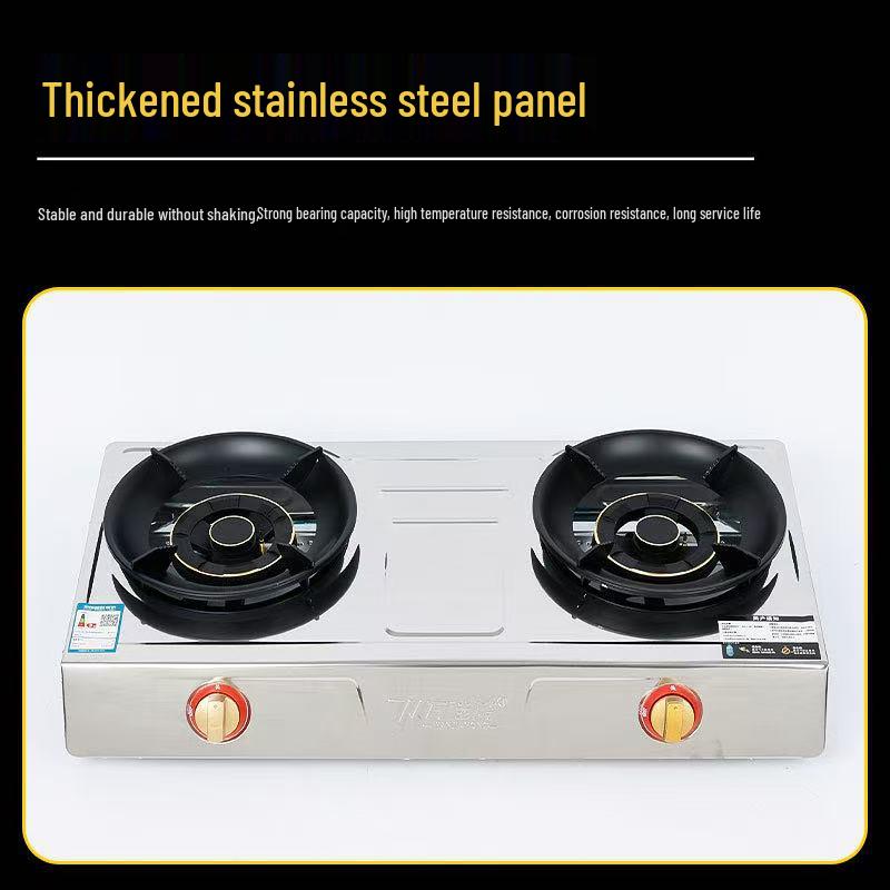 High-Power Stainless Steel Single Burner Gas Cooktop for Natural and Liquefied Gas
