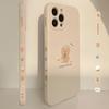 Cartoon Bear IPhone 15 Apple Phone Case 13Promax All Inclusive 16 Soft Case X Suitable for 14pro Side