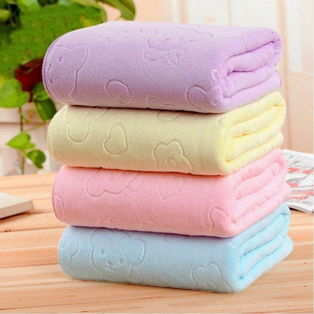 Soft Dry Body Bath Towels Microfiber Bear Shape Shower Cloth Antibacterial 30*70CM Soft Absorbent Towel Household Supplies
