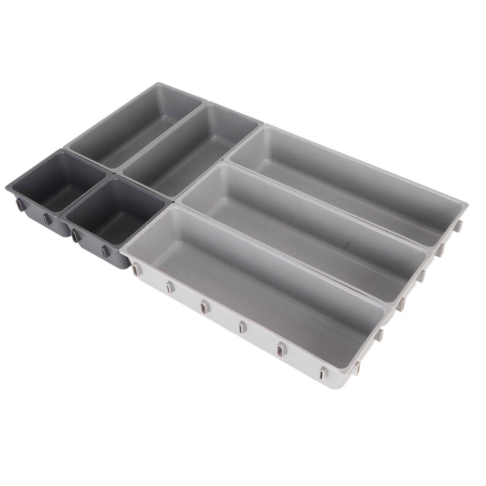 

Органайзер для столовых приборов Прочный пластиковый Большой вместимости Многофункциональный органайзер для кухонной утвари для ножей, вилок, ложек