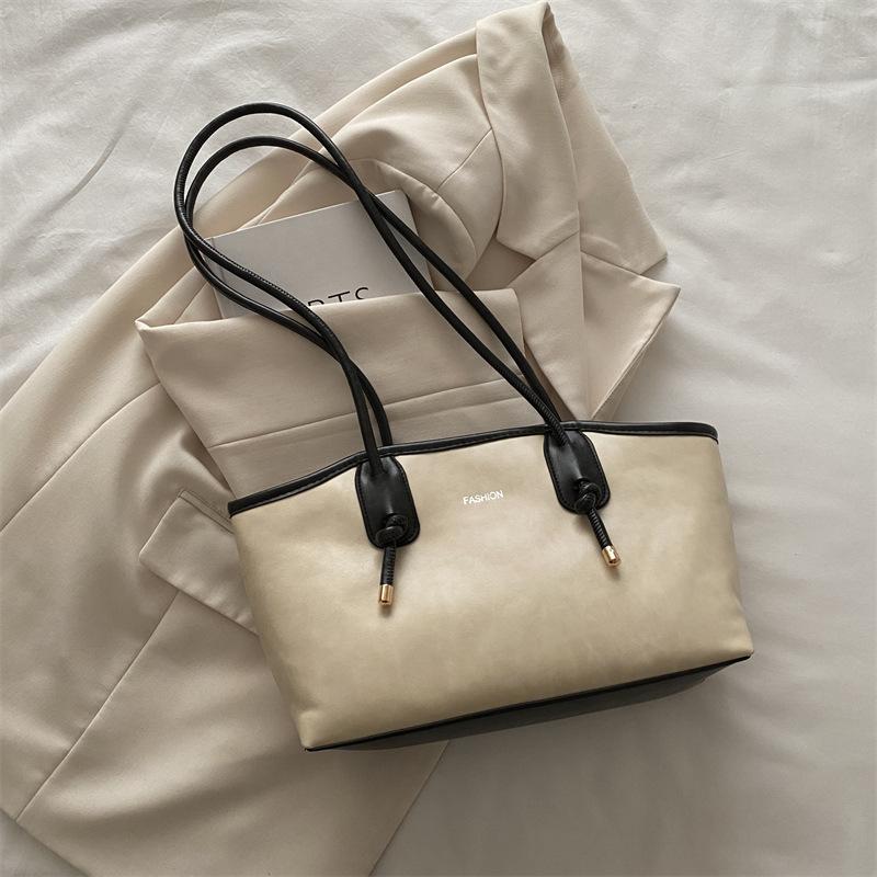 

Ретро сумка большой вместимости женская 2025 новая осень и зима универсальная сумка через плечо модная сумка-тоут высокого класса