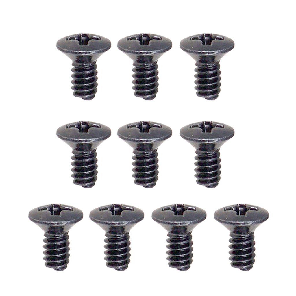 Tooyful 10PCS 5 Way 3 Way Guitar Switch Fixed Screws Nuts Guitar Replacement Black