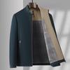 2026 Spring Men's Stand-up Collar Windproof Business Jacket - Mid-aged Casual Dad Outerwear