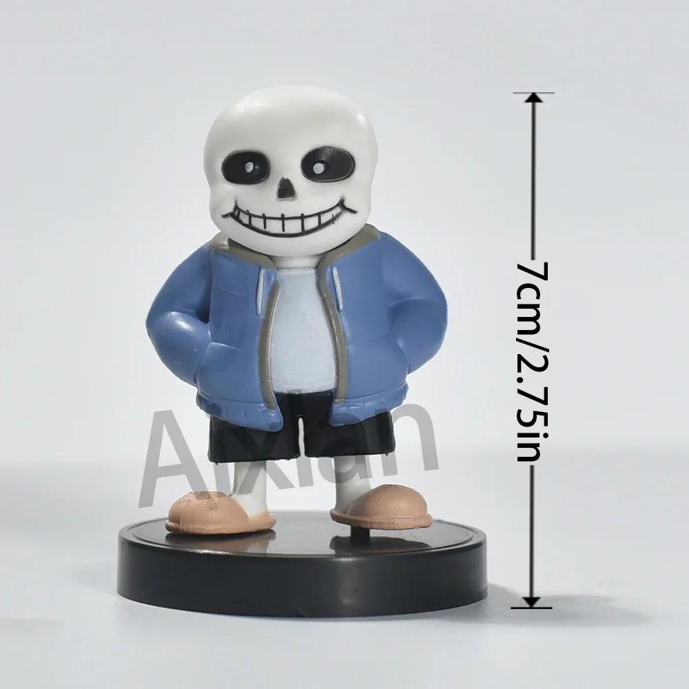 Aixlan UNDERTALE Figure Flowey Sans Q Version PVC Action Figure Amine Birthday Gift Collectible Figurine