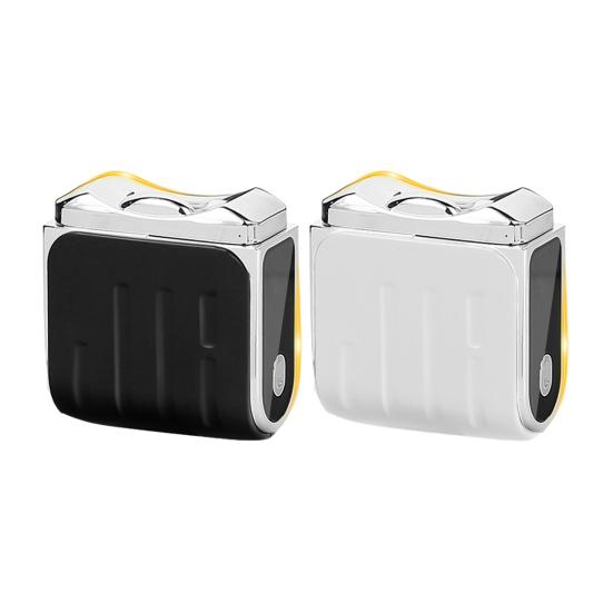 2-In-1 Electric Nail Clipper Automatic Kids Adults Seniors Nail Trimmer with LED Light Baby Manicure Grinding File Fingernail Cutter Polisher