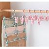 UN Skirt Hanger, 15-Piece Pants Hanger, Non-Slip, Adjustable, Space-Saving, Clip-On, 360-Degree Rotation (Ivory)