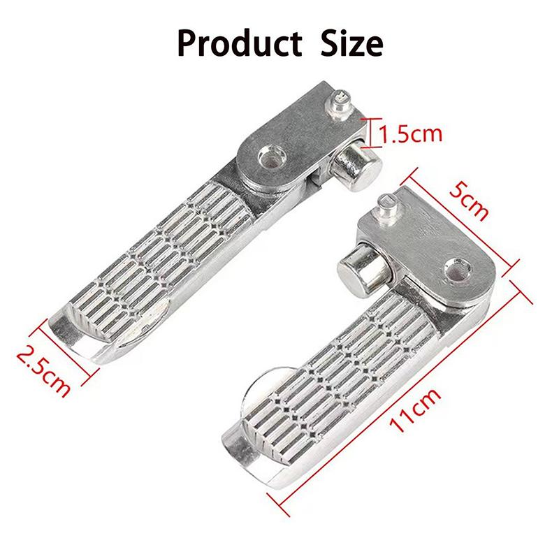 

1Pair Aluminum Alloy Ebike Pedal Set Foot Rest Foldable Footrest Pedal Replacement For Ebike Bicycle
