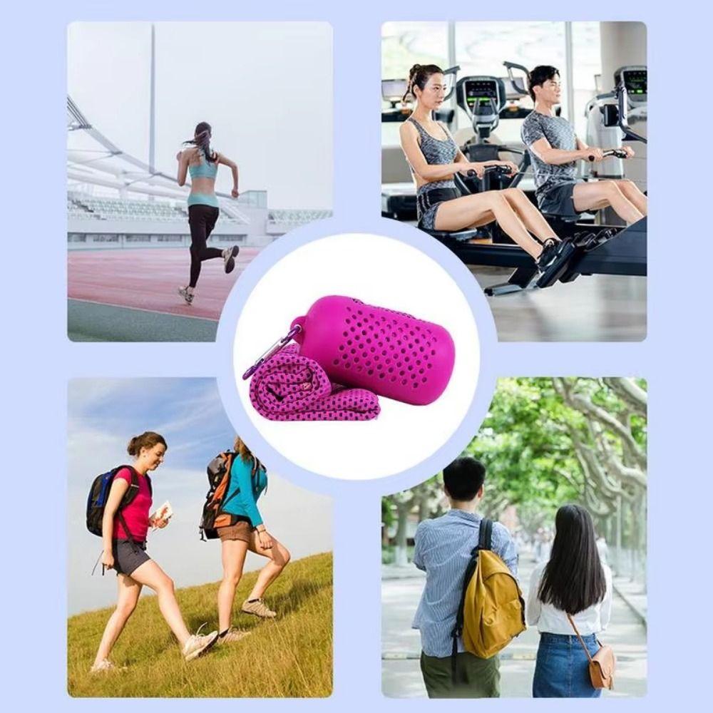 Quick Drying Wrapped Cold Towel Portable Fitness Cool Towel Sports Cold Towel  Beach Accessories
